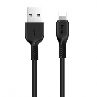 Кабель синхронiзацiї HOCO X13 USB - Lightning (Black)