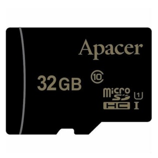 Карта памяти Apacer MicroSDHC 32GB CLASS 10 UHS-I (Черный)