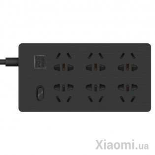 Удлинитель Xiaomi KingMi AIGO Power Strip (6 розеток; без USB) Black 1.8m TC0601