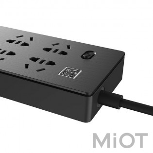 Подовжувач Xiaomi KingMi AIGO Power Strip (6 розеток; без USB) Black 1.8m TC0601