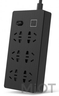 Подовжувач Xiaomi KingMi AIGO Power Strip (6 розеток; без USB) Black 1.8m TC0601