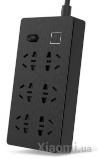 Удлинитель Xiaomi KingMi AIGO Power Strip (6 розеток; без USB) Black 1.8m TC0601