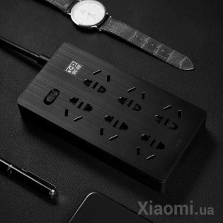 Удлинитель Xiaomi KingMi AIGO Power Strip (6 розеток; без USB) Black 1.8m TC0601