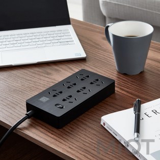 Подовжувач Xiaomi KingMi AIGO Power Strip (6 розеток; без USB) Black 1.8m TC0601