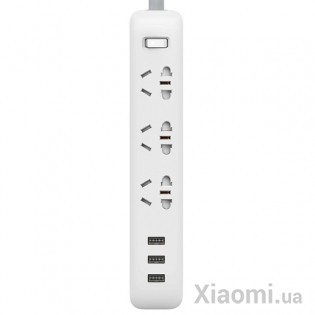 Удлинитель Xiaomi KingMi Power Strip (3 розетки; 3 USB) 1.8m Transparent QMCXB33CHTM