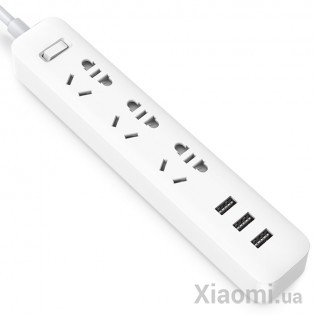 Удлинитель Xiaomi KingMi Power Strip (3 розетки; 3 USB) 1.8m Transparent QMCXB33CHTM