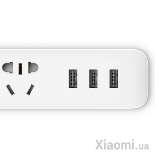 Удлинитель Xiaomi KingMi Power Strip (3 розетки; 3 USB) 1.8m Transparent QMCXB33CHTM