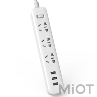 Подовжувач Xiaomi KingMi Power Strip (3 розетки; 3 USB) 1.8m Transparent QMCXB33CHTM