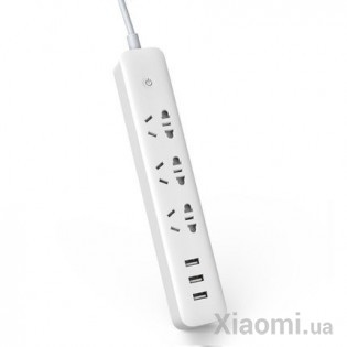 Удлинитель КingMi Power Strip with WiFi (3 розетки, 3 USB) White (QMCXB01ZN)
