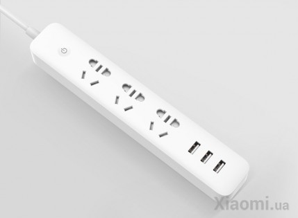 Удлинитель КingMi Power Strip with WiFi (3 розетки, 3 USB) White (QMCXB01ZN)