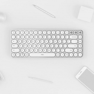 Клавіатура бездротова Xiaomi MiiiW AIR85 Bluetooth Dual Mode (MWXKT01) MAC/iPad/PC (UA) White