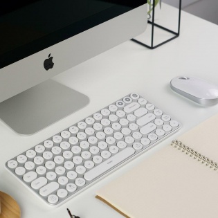 Клавіатура бездротова Xiaomi MiiiW AIR85 Bluetooth Dual Mode (MWXKT01) MAC/iPad/PC (UA) White