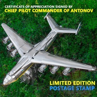 Коллекционная модель АН-225 «Мрия» CRYSTAL EDITION с кристаллами SWAROVSKI® (Конструктор) MT001SWRSK/READY