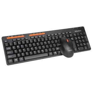Комплект Meetion MT-4100 бездротова клавiатура та миша 2.4Gz (Чорний)