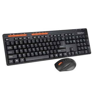 Комплект Meetion MT-4100 бездротова клавiатура та миша 2.4Gz (Чорний)