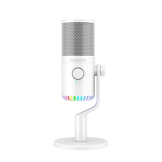 Конденсаторний мiкрофон Maono DM30 з RGB-пiдсвiчуванням (Бiлий)