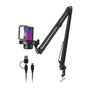 Конденсаторный игровой микрофон Maono DM20 с RGB-подсветкой (Черный)