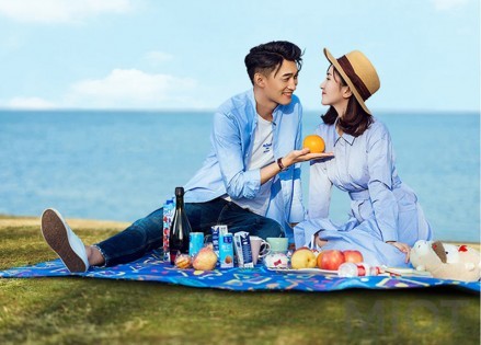 Килимок для пікніка Zao Feng Windproof Picnic Mat blue