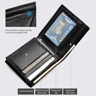 Кошелек кожаный Tigernu T-S8002 (Черный)