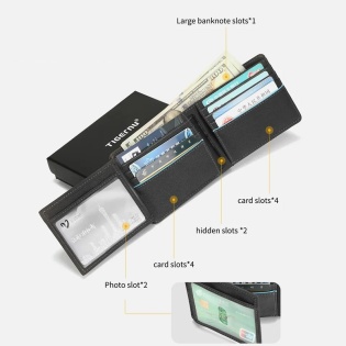 Кошелек Tigernu с защитой RFID Tigernu T-S8010 (Черный)