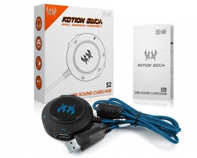 Kotion usb hub S2 (Черно-синий)