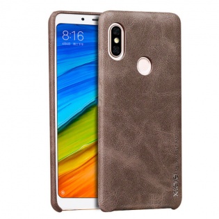 Шкіряна накладка X-Level Vintage Series для Xiaomi Redmi Note 5 Pro / Note 5 (DC) Сірий (104841)