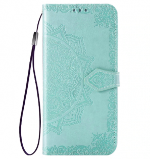 Кожаный чехол (книжка) Art Case с визитницей для Xiaomi Redmi Go Бирюзовый (100123)