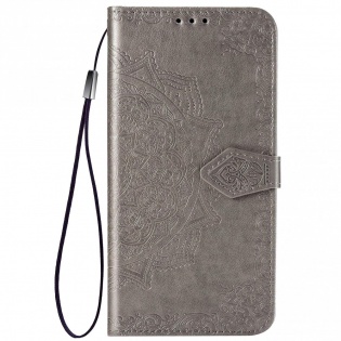 Кожаный чехол (книжка) Art Case с визитницей для Xiaomi Redmi Note 9 Pro / Note 9 Pro Max Серый (128730)