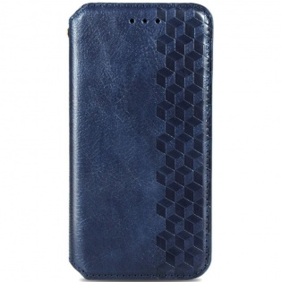 Кожаный чехол книжка GETMAN Cubic (PU) для Xiaomi Redmi K40 / K40 Pro / K40 Pro+ / Poco F3 Синий (167242)