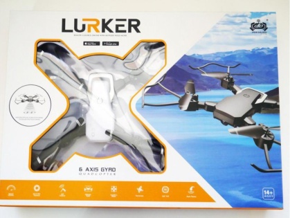 Квадрокоптер Lurker GD885HW з WiFi камерою, 15 хвилин польоту (Бiло-чорний)