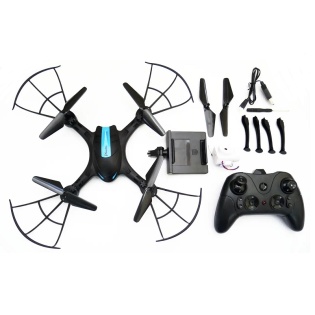 Квадрокоптер на радiокеруваннi Phantom LH-X43WF з WiFi камерою (Чорний)
