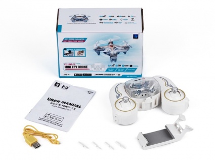 Квадрокоптер нано р/у Cheerson CX-10WD-TX с камерой Wi-Fi (розовый)