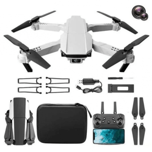 Квадрокоптер RC Drone S62 iз подвiйною 4К HD камерою до 15 хвилин польоту (Бiлий)