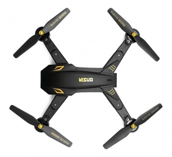 Квадрокоптер Visuo XS809S с камерой 2MP wide angle (Черный)