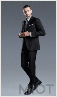 Костюм чоловічий Xiaomi Louise Man’s Pure Wool Three-Action Suit Black XL size 180/90A