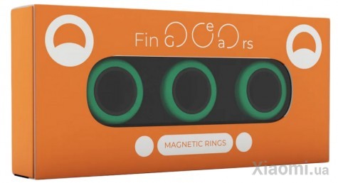 Магнитные кольца FinGears Magnetic Rings Sets Size M Green-Black (FG380MGRBLK)
