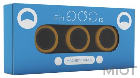Магнітні кільця FinGears Magnetic Rings Sets Size L Orange-Black (FG380LORBLK )