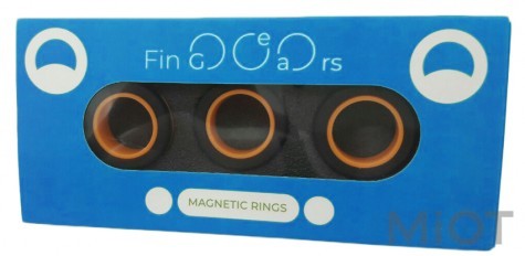 Магнітні кільця FinGears Magnetic Rings Sets Size L Black-Orange (FG380LBLKOR)