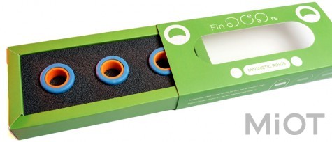 Магнітні кільця FinGears Magnetic Rings Sets Size S Blue-Orange (FG380SBLUOR)