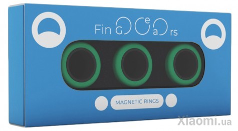 Магнитные кольца FinGears Magnetic Rings Sets Size L Green-Black