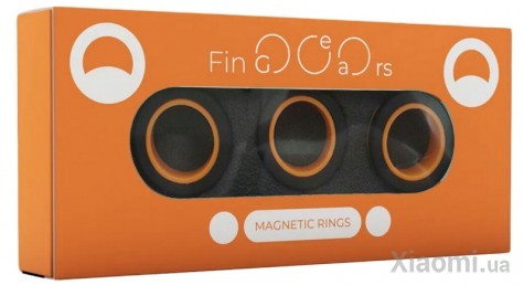 Магнитные кольца FinGears Magnetic Rings Sets Size M Black-Orange