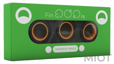 Магнітні кільця FinGears Magnetic Rings Sets Size S Black-Orange