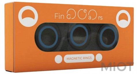 Магнітні кільця FinGears  Magnetic Rings Sets Size M Black-Blue (FG380MBLKBLU)