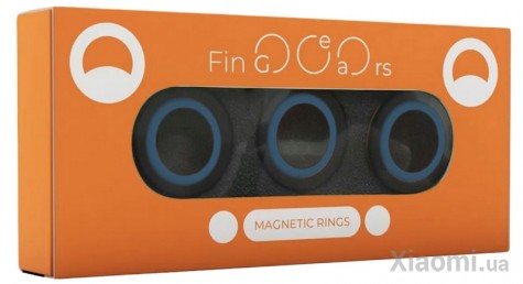 Магнитные кольца FinGears Magnetic Rings Sets Size M Black-Blue (FG380MBLKBLU)