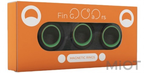 Магнітні кільця FinGears Magnetic Rings Sets Size M Black-Green (FG380MBLKGR)