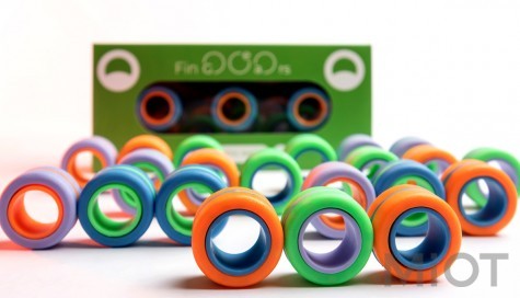 Магнітні кільця FinGears Magnetic Rings Sets Size S Blue-Orange (FG380SBLUOR)