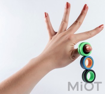 Магнітні кільця FinGears Magnetic Rings Sets Size S Black-Blue