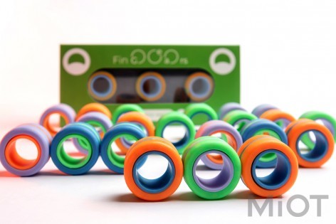Магнітні кільця FinGears Magnetic Rings Sets Size S Orange-Blue (FG380SORBLU)
