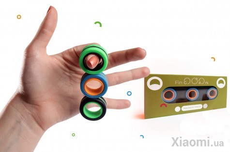 Магнитные кольца FinGears Magnetic Rings Sets Size M Black-Orange