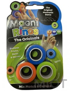Магнітні кільця Magni Rings Magnetic Rings Mix Match (Blue-Orange-Green)